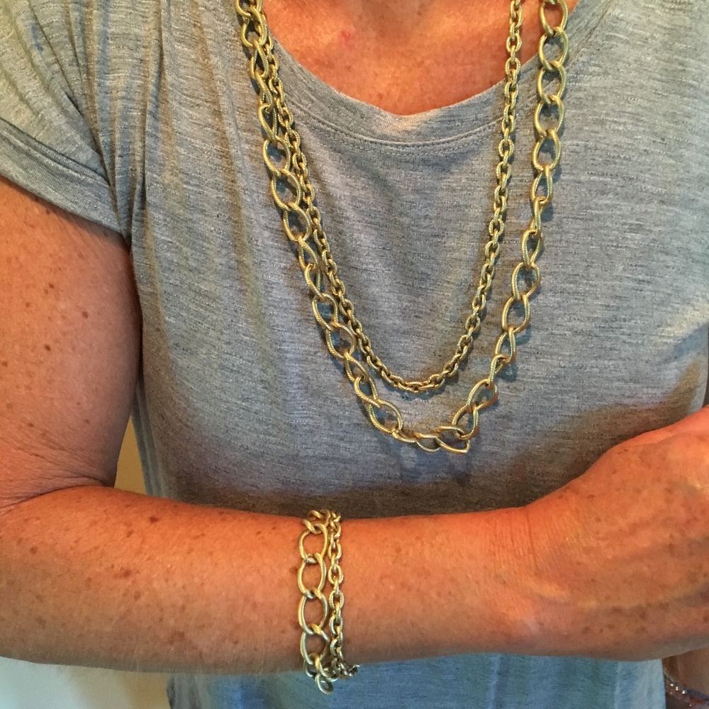 Stella and Dot Necklace with matching bracelet
